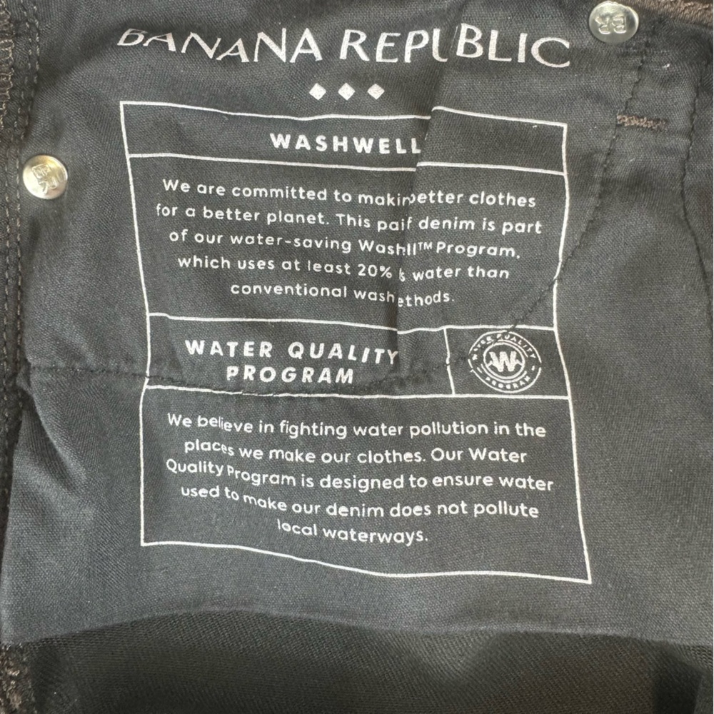 Banana Republic Factory Chocolate Brown High Rise Slim Coated Jeans NWOT Sz 28/6 - Picture 11 of 13
